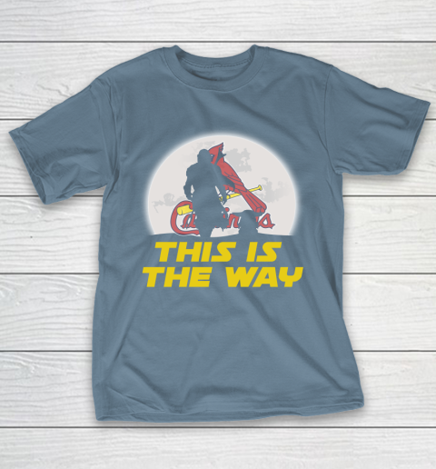 St.Louis Cardinals MLB Baseball Star Wars Yoda And Mandalorian This Is The Way T-Shirt 6