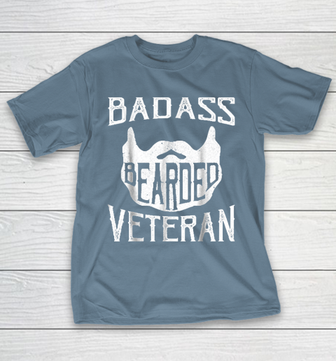 Grandpa Funny Gift Apparel  Badass Bearded Uncle Grandpa Dad Veterans Day T-Shirt 6
