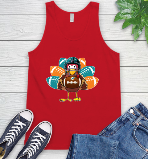 Miami Dolphins Turkey Thanksgiving Day Tank Top 6