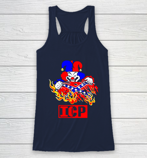 Fuck your rebel flag Racerback Tank 8