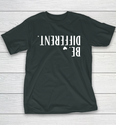 Funny Upside Down Be Different Youth T-Shirt 3
