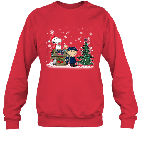 NHL Columbus Blue Jackets Snoopy Charlie Brown Woodstock Christmas Stanley Cup Hockey T Shirt RKKs6mDFYwx sweatshirt 35 95 151514 front red