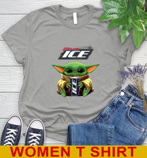 Star Wars Baby Yoda Hugs Bud Ice Beer Shirt 99