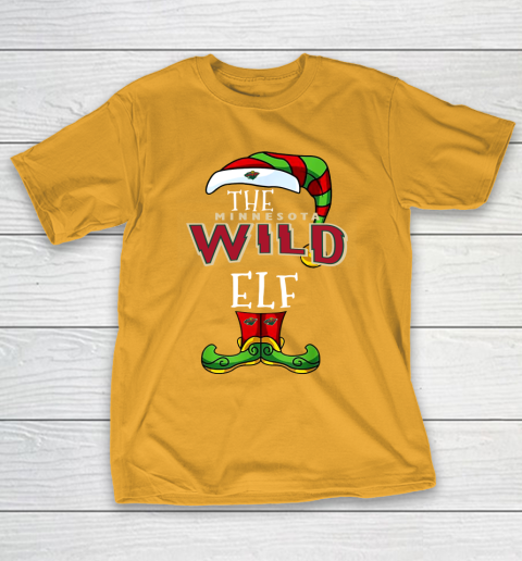 Minnesota Wild Christmas ELF Funny NHL T-Shirt 2