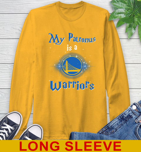 NBA Basketball Harry Potter My Patronus Is A Golden State Warriors Long Sleeve T-Shirt 2