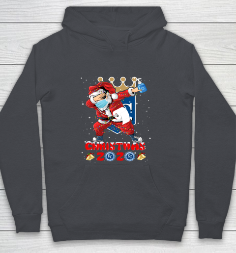 Kansas City Royals Funny Santa Claus Dabbing Christmas 2020 MLB Youth Hoodie 5
