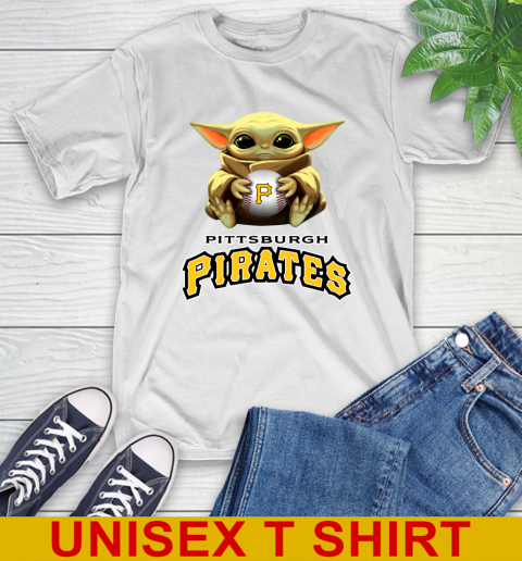 MLB Baseball Pittsburgh Pirates Star Wars Baby Yoda Shirt