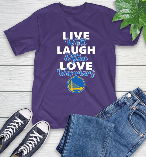 NBA Basketball Golden State Warriors Live Well Laugh Often Love Shirt T-Shirt 5