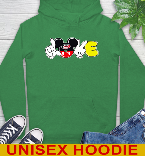 Carolina Hurricanes NHL Hockey Love Mickey Disney Sports Hoodie 8