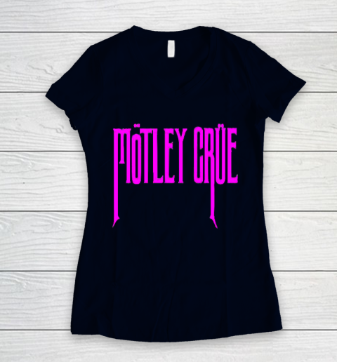 Motley Crue Women's V-Neck T-Shirt 2