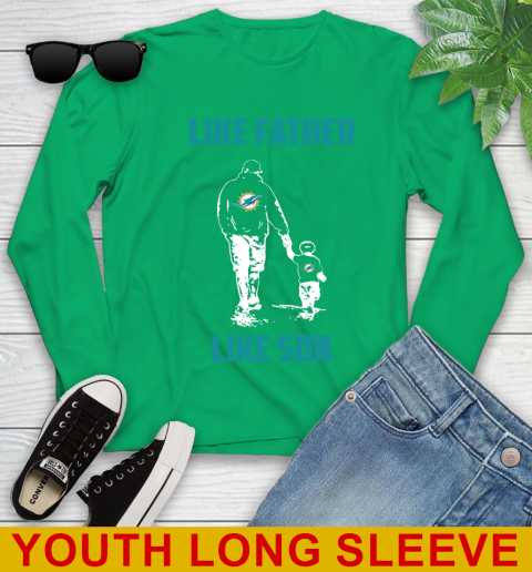 Miami Dolphins NFL Football Like Father Like Son Sports Youth Long Sleeve 7