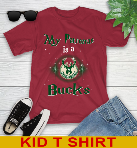 NBA Basketball Harry Potter My Patronus Is A Milwaukee Bucks Youth T-Shirt 13 NBA Basketball Harry Potter My Patronus Is A Milwaukee Bucks Youth T-Shirt - Image 13