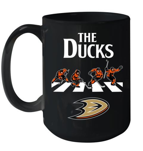 NHL Hockey Anaheim Ducks The Beatles Rock Band Shirt Ceramic Mug 15oz