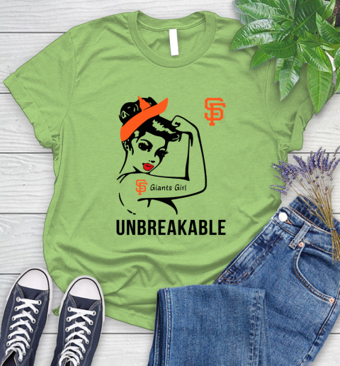 MLB San Francisco Giants Girl Unbreakable Baseball Sports Women's T-Shirt 7
