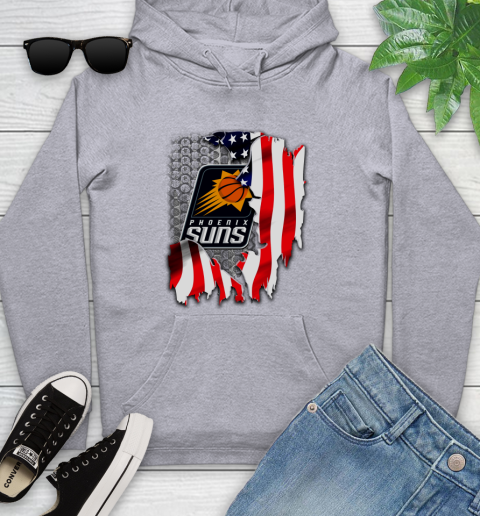 Phoenix Suns NBA Basketball American Flag Youth Hoodie 6