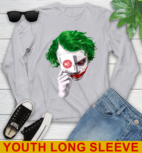 Atlanta Hawks NBA Basketball Joker Card Shirt Youth Long Sleeve - Image 6