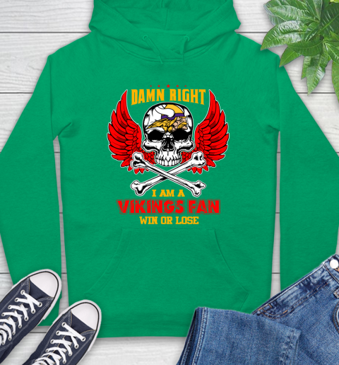 NFL Damn Right I Am A Detroit Lions Win Or Lose Skull Football Sports Hoodie 8