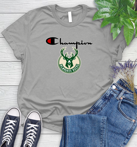 NBA Basketball Milwaukee Bucks Champion Shirt Women's T-Shirt 10