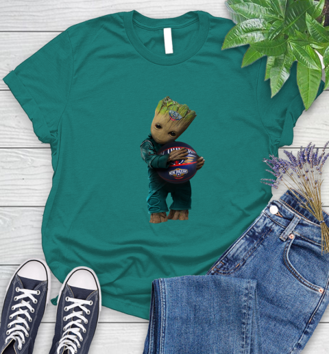 NBA Groot Guardians Of The Galaxy Basketball Sports New Orleans Pelicans Women's T-Shirt 12