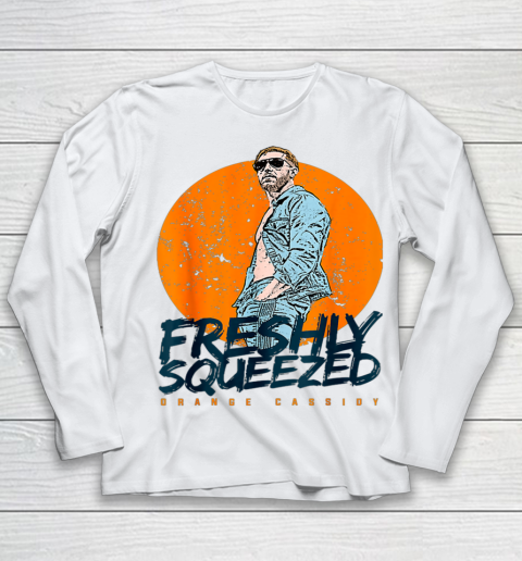 Wrestling Freshly Squeezed Orange Cassidy AEW Wrestler Youth Long Sleeve
