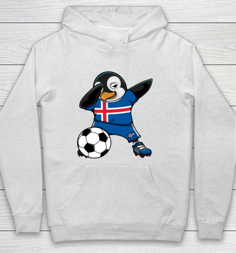Dabbing Penguin Iceland Soccer Fans Jersey Football Lovers Hoodie