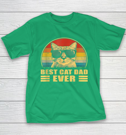 Best Cat Dad Ever Bump Fit Father's Day Gift Daddy Youth T-Shirt 4
