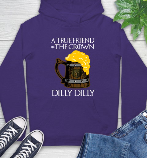 NBA Memphis Grizzlies A True Friend Of The Crown Game Of Thrones Beer Dilly Dilly Basketball Hoodie 5