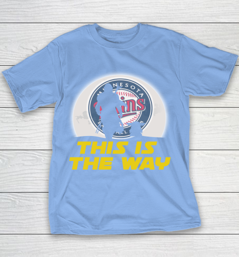 Minnesota Twins MLB Baseball Star Wars Yoda And Mandalorian This Is The Way Youth T-Shirt 8