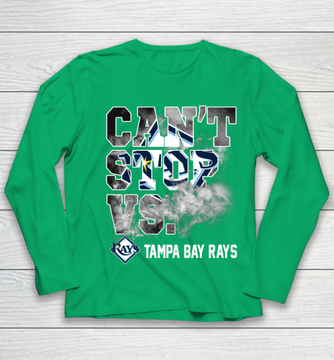 MLB Tampa Bay Rays Baseball Can't Stop Vs Rays Youth Long Sleeve 4