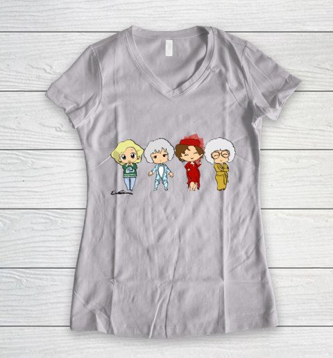 The Golden Girls  Chibis Women's V-Neck T-Shirt
