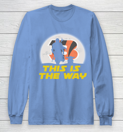 Cincinnati Bengals NFL Football Star Wars Yoda And Mandalorian This Is The Way Long Sleeve T-Shirt 8
