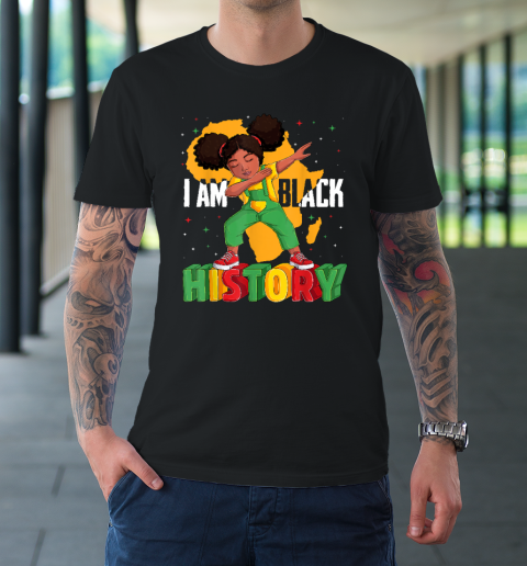 I Am Black History Kids Girls Women Black History Month T-Shirt