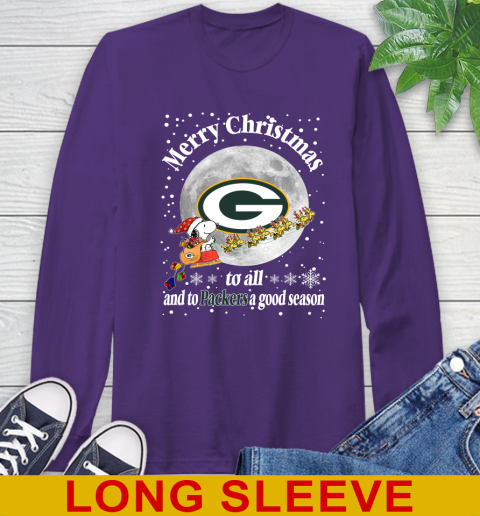 Green Bay Packers Merry Christmas To All And To Packers A Good Season NFL Football Sports Long Sleeve T-Shirt 5