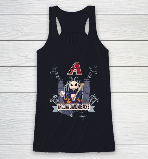 MLB Arizona Diamondbacks Baseball Jack Skellington Halloween Racerback Tank 7
