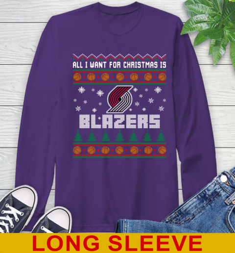 NBA All I Want For Christmas Is Portland Trail Blazers Basketball Sports 59