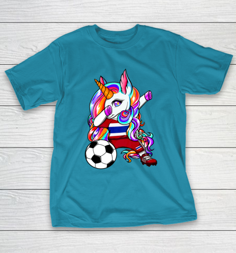 Dabbing Unicorn Thailand Soccer Fans Jersey Thai Football T-Shirt 8