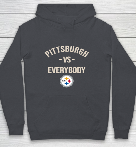 Pittsburgh Steelers Vs Everybody Youth Hoodie - Image 6