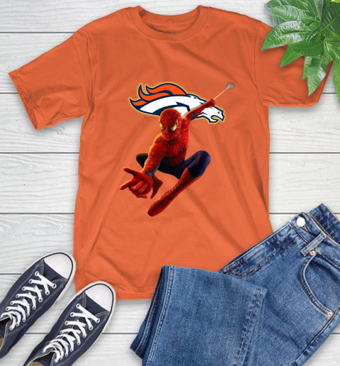NFL Spider Man Avengers Endgame Football Denver Broncos T-Shirt 5