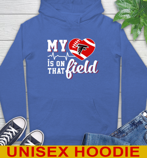 NFL My Heart Is On That Field Football Sports Atlanta Falcons Hoodie 9