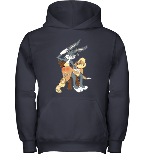 l1lc bugs bunny spanking lola bunny furry shirts youth hoodie 43 front navy