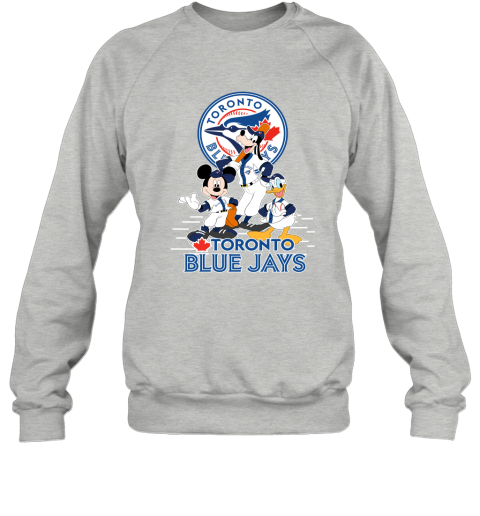 Toronto Blue Jays Mickey Donald And Goofy Baseball Sweatshirt 