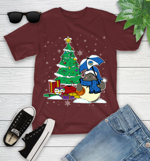 Golden State Warriors NBA Basketball Cute Tonari No Totoro Christmas Sports Youth T-Shirt 14