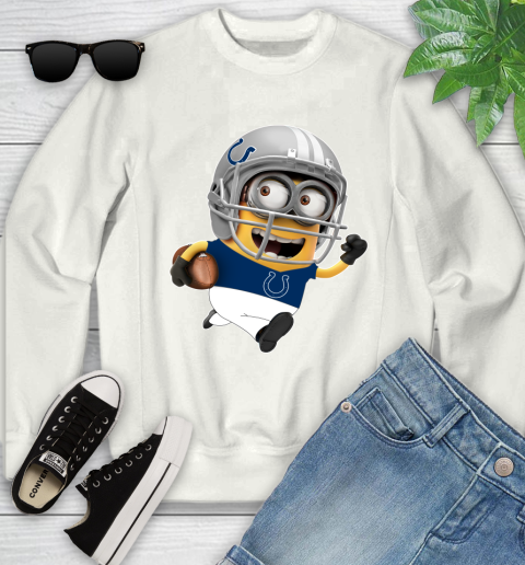 NFL Indianapolis Colts Minions Disney Football Sports Youth Sweatshirt