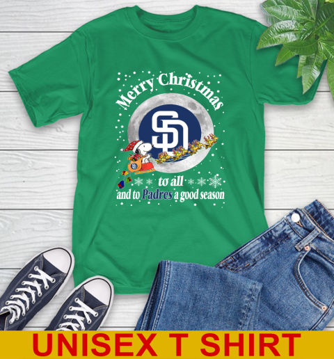 San Diego Padres Merry Christmas To All And To Padres A Good Season MLB Baseball Sports T-Shirt 7