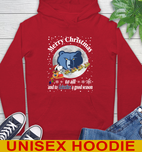 Memphis Grizzlies Merry Christmas To All And To Grizzlies A Good Season NBA Basketball Sports Hoodie 10