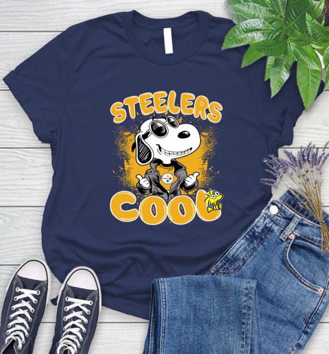 NFL Football Pittsburgh Steelers Cool Snoopy Shirt Women's T-Shirt 12