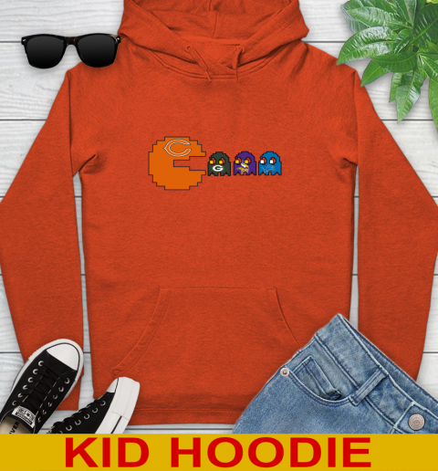 Chicago Bears NFL Football Pac Man Champion Youth Hoodie 5
