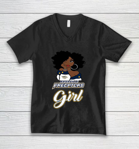 Nashville Predators Girl NHL V-Neck T-Shirt