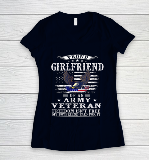 Proud Navy Girlfriend T-Shirt Military Girlfriend Veteran