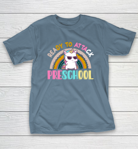 Back to school shirt Ready To Attack PreSchool Unicorn T-Shirt 6